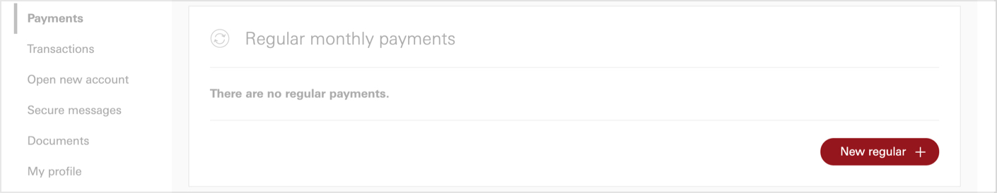 Click the ‘New regular +’ button.