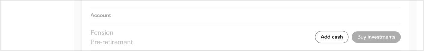 Click the ‘Add cash’ button next to the account you want to add cash to.